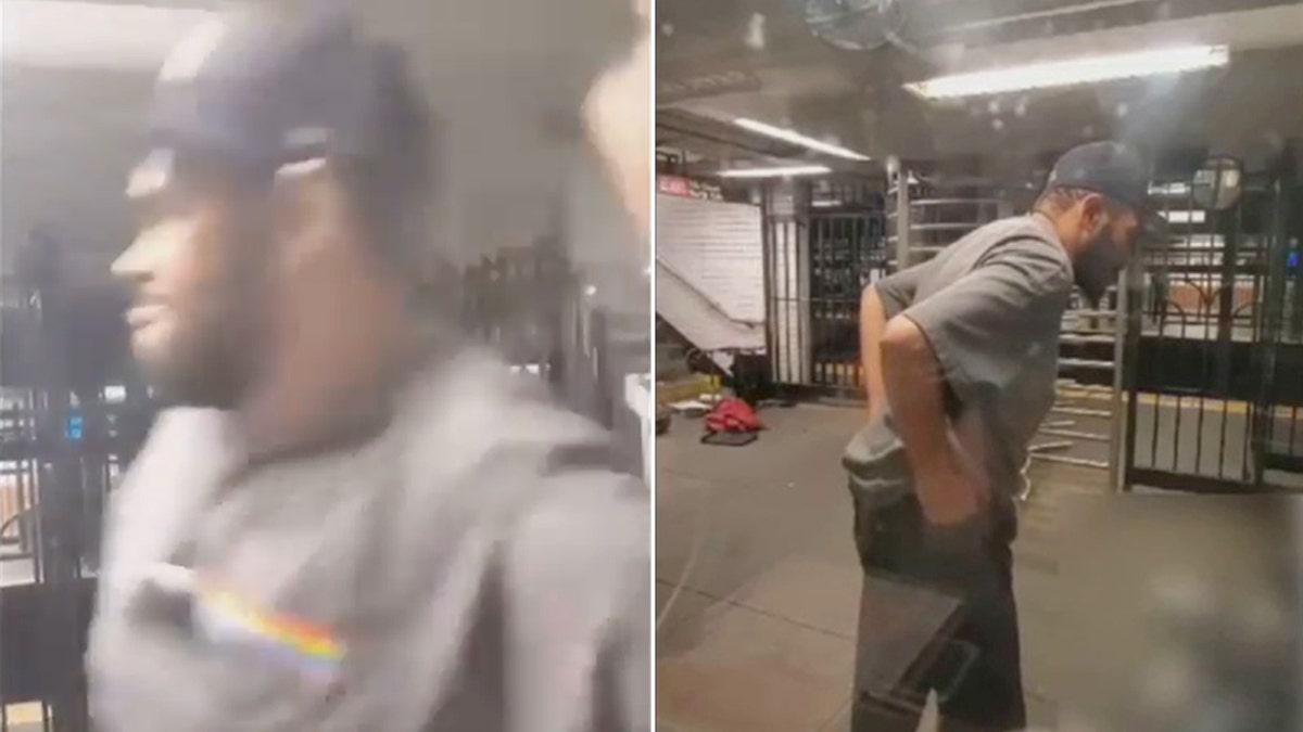 NYC subway beating suspect seen in video