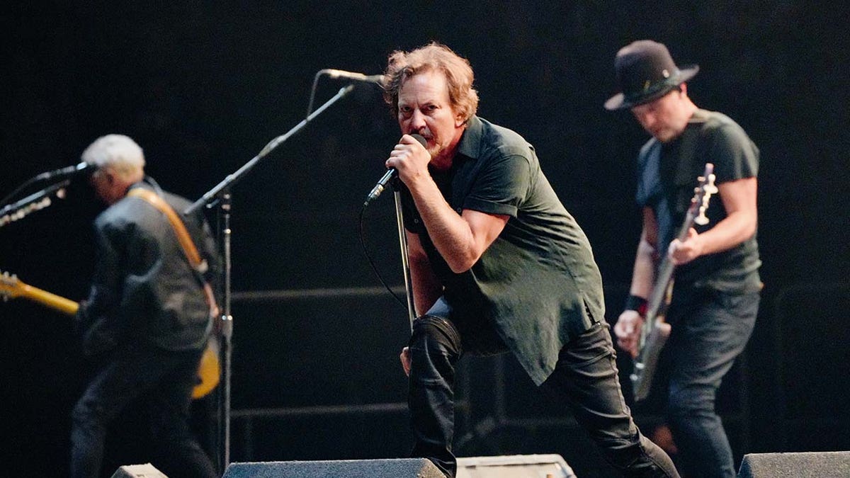 Pearl Jam performs onstage