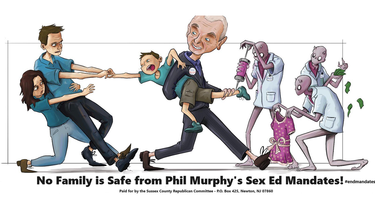 Gov. Phil Murphy political cartoon