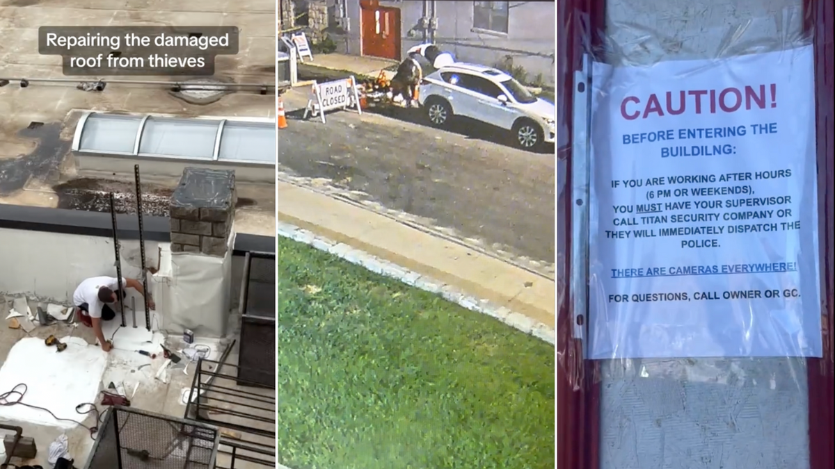 Photo illustration of footage at Johnny Youssef's construction site
