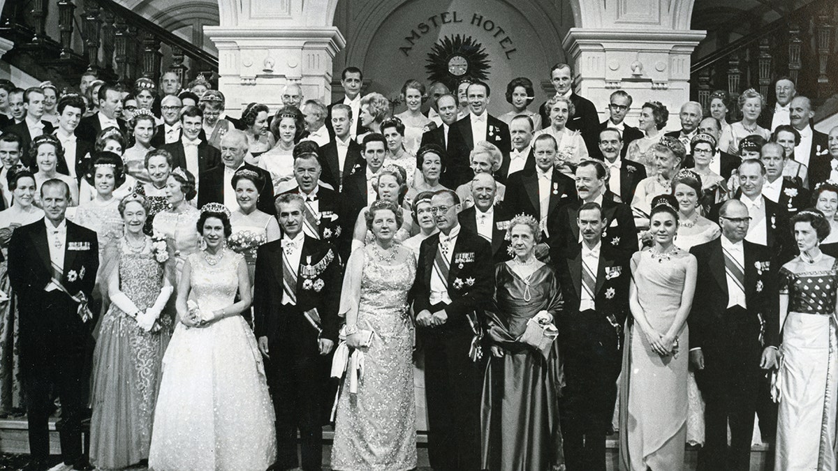 Portrait of royals in formal wear