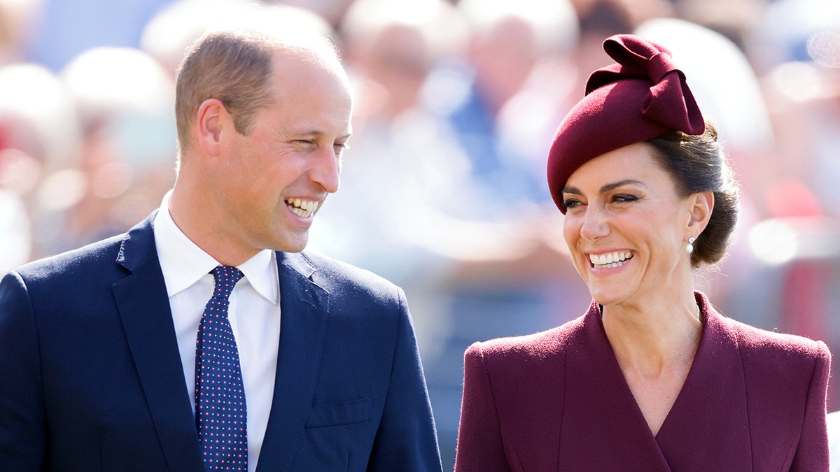 Prince William and Kate Middleton smiling together