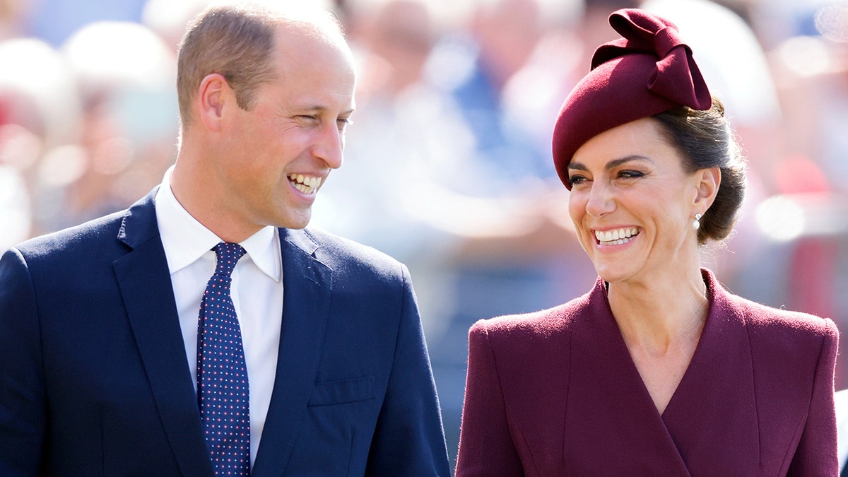 Prince William and Kate Middleton smiling together