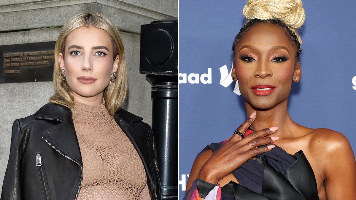 Emma Roberts and Angelica Ross.