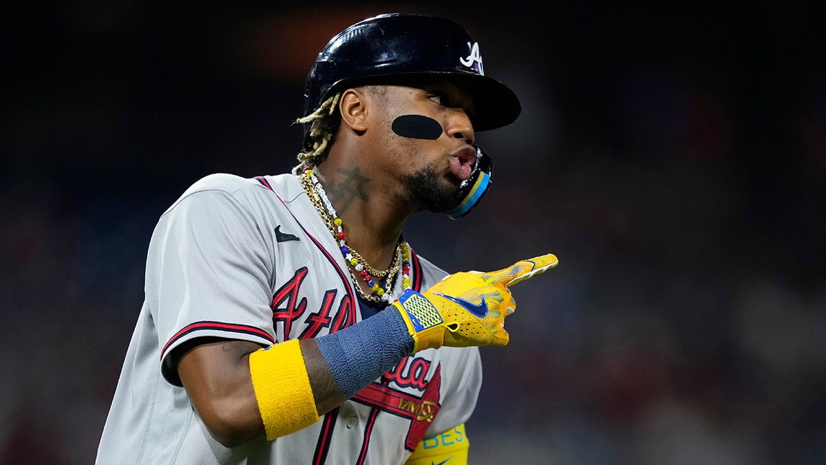 Ronald Acuna Jr hits a homer