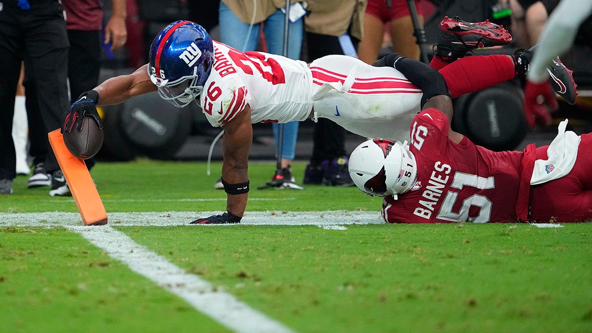 Saquon Barkley son bölgeye dalıyor