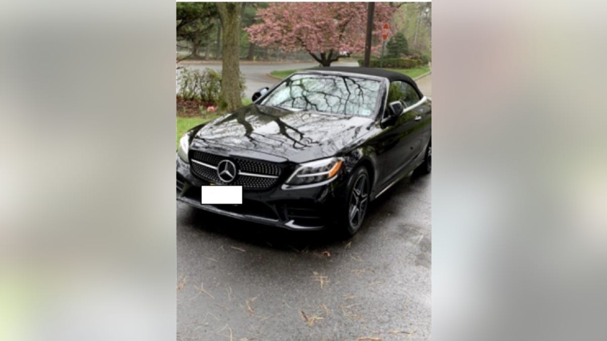 A photograsph taken by investigators of a luxury car that was allegedly given to Menendez as a bribe.