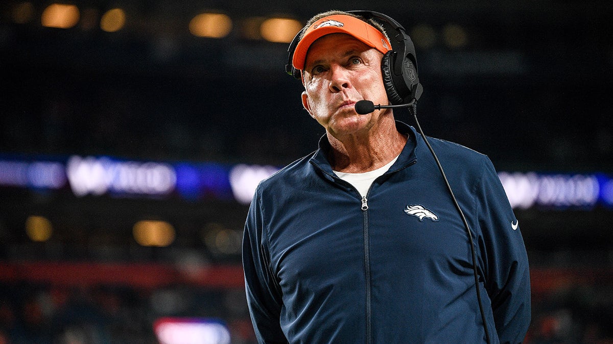 Sean Payton on the sideline
