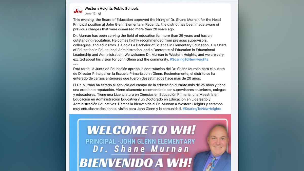 Facebook screenshot for Western Heights Public Schools