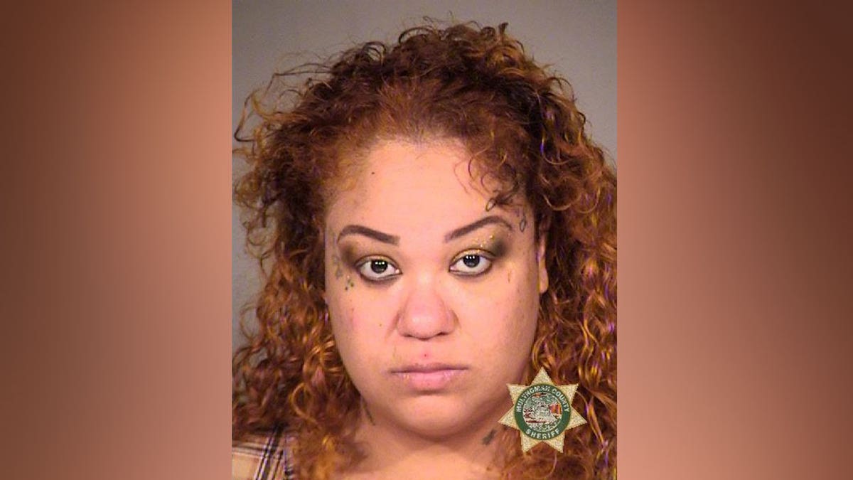An Oregon booking picture shows Sharday McDonald giving no facial expression after she allegedly waterboarded her child