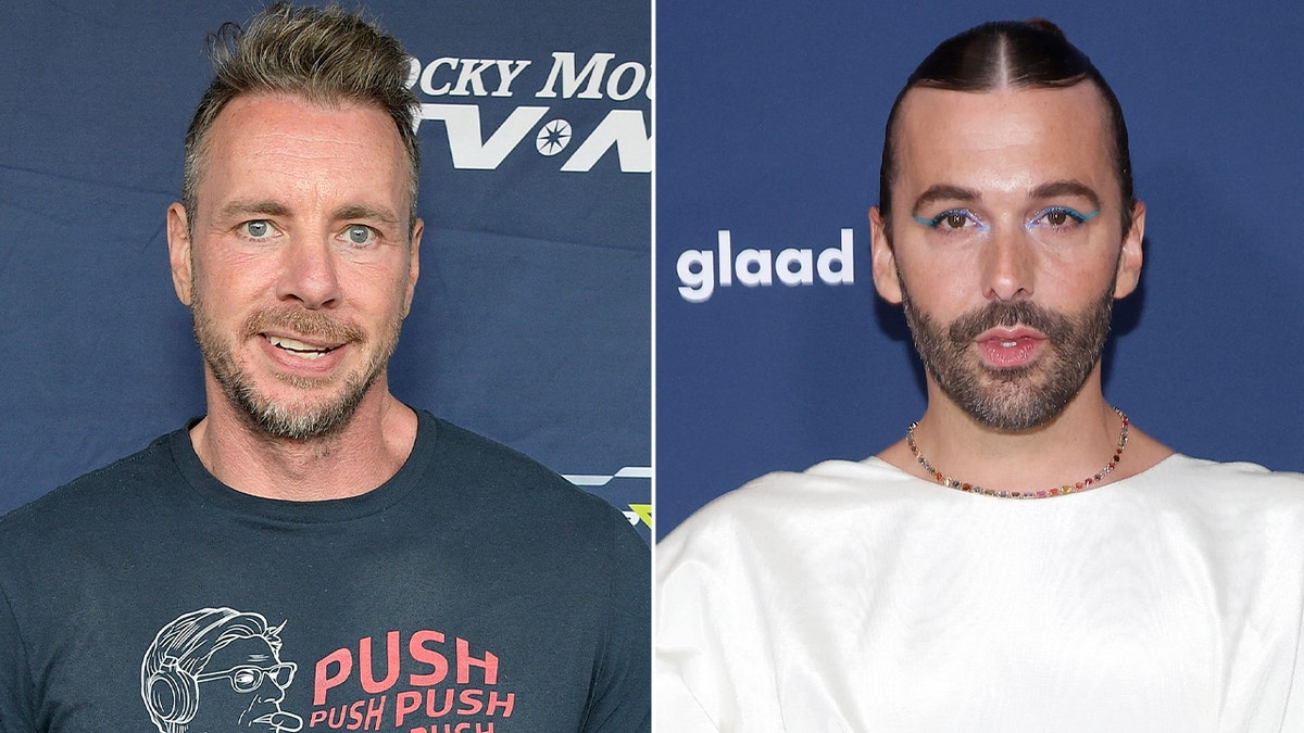 Dax Shepard, left, and Jonathan Van Ness, right