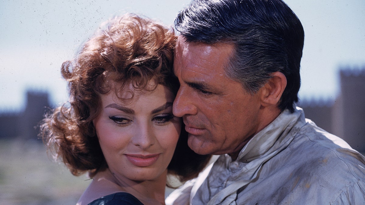 Sophia Loren and Cary Grant closeup