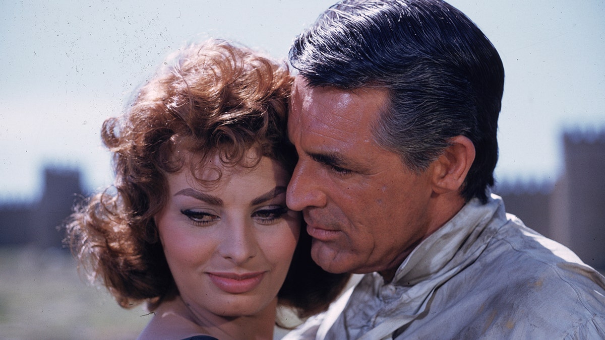 Sophia Loren and Cary Grant closeup