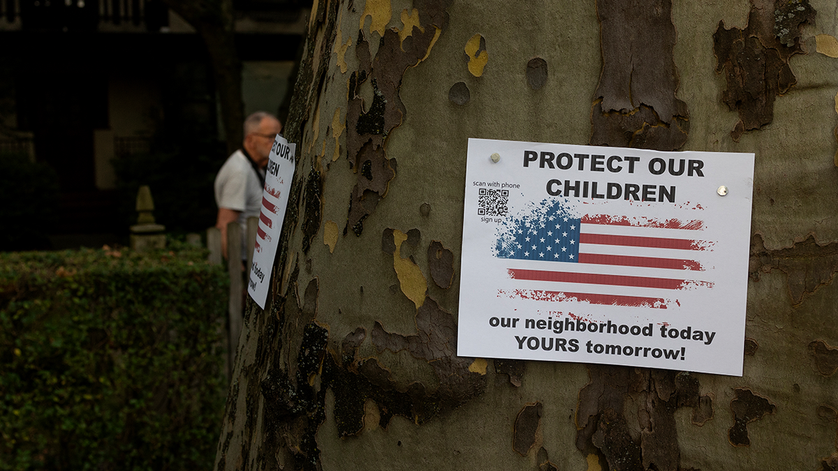 Sign at protest on Staten Island