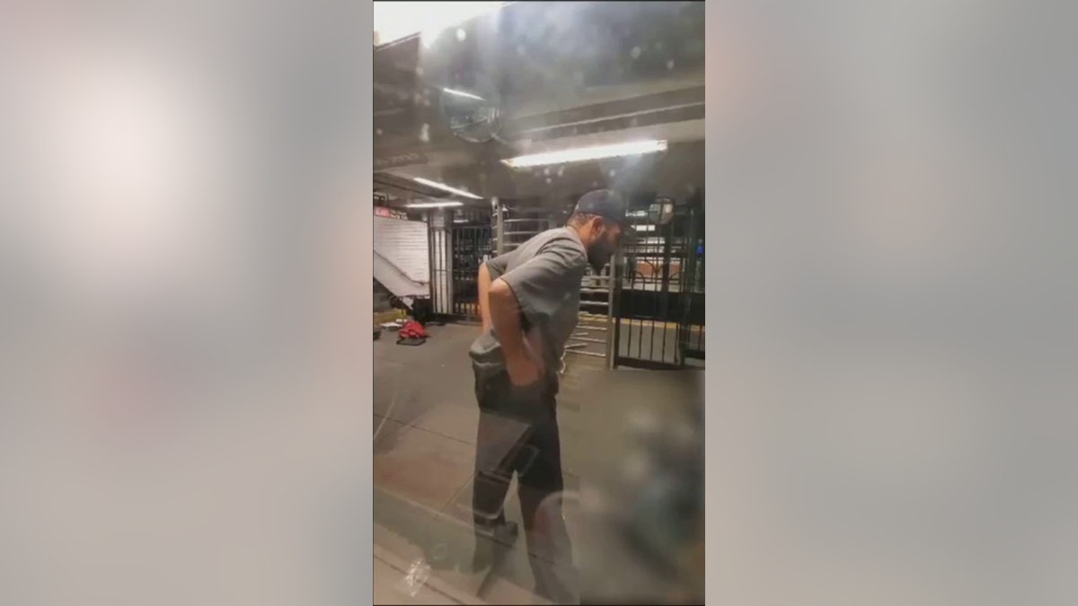 NYC subway beating suspect seen in video