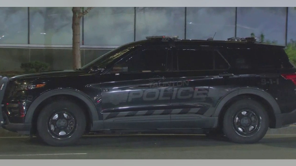 Taunton police cruiser on road