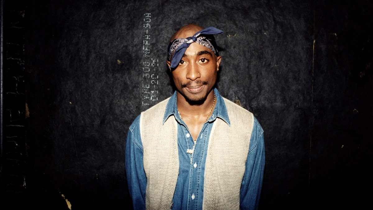 Tupac Shakur back stage