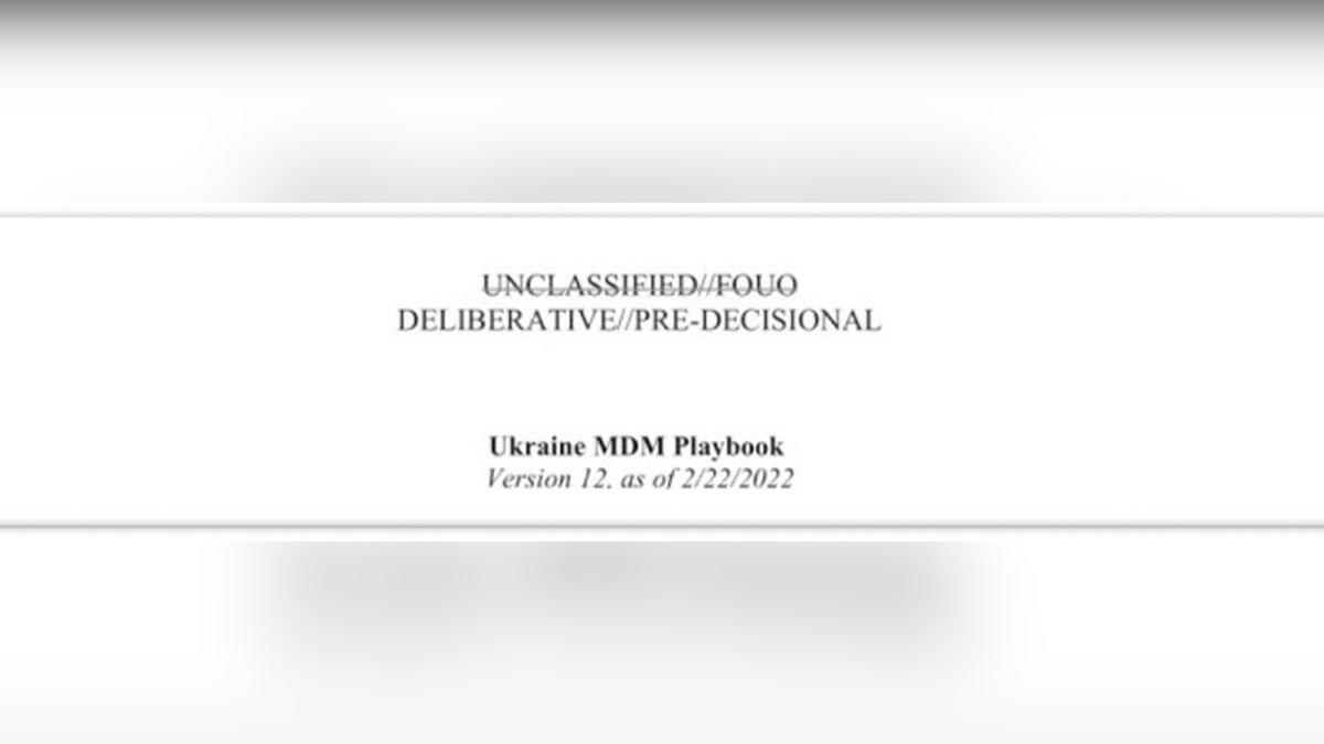 unclassified Ukraine MDM memo