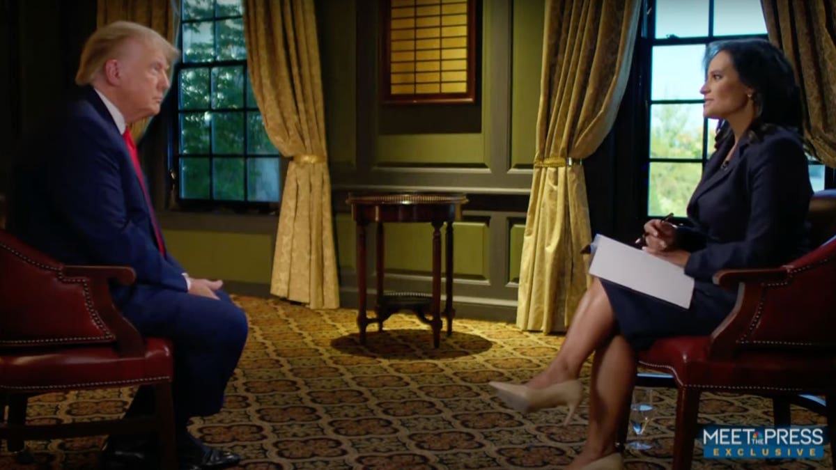 NBC's Kristen Welker interviews former President Trump
