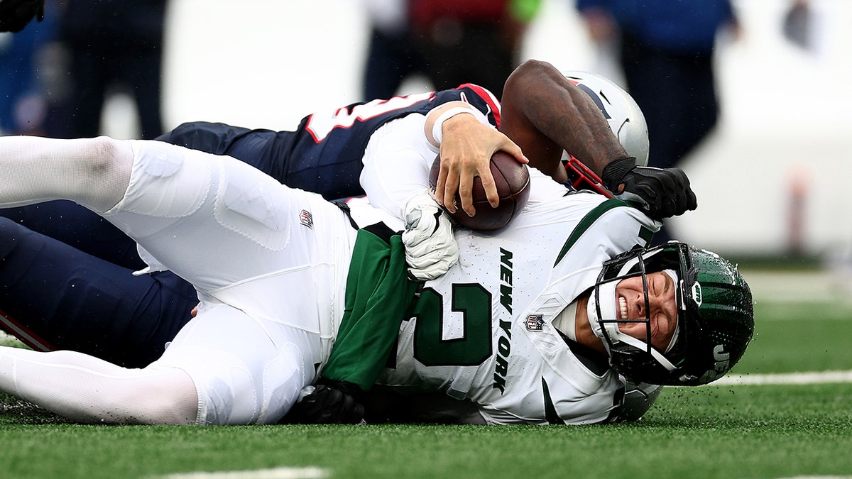 Zach Wilson in the ground