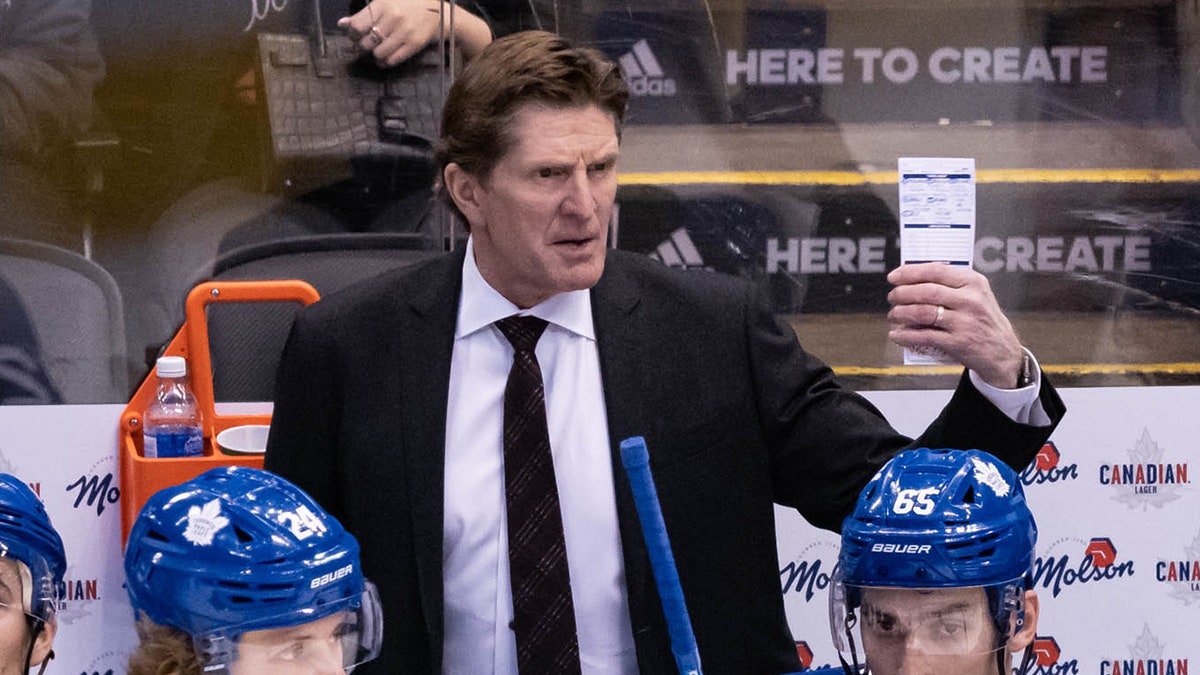 Mike Babcock with Toronto Maple Leafs