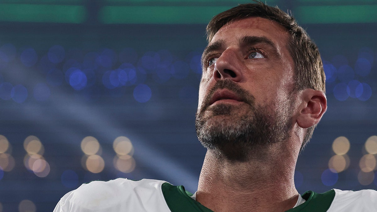 Aaron Rodgers before an NFL game