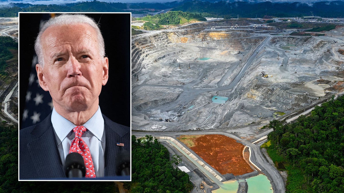 Biden and mining area