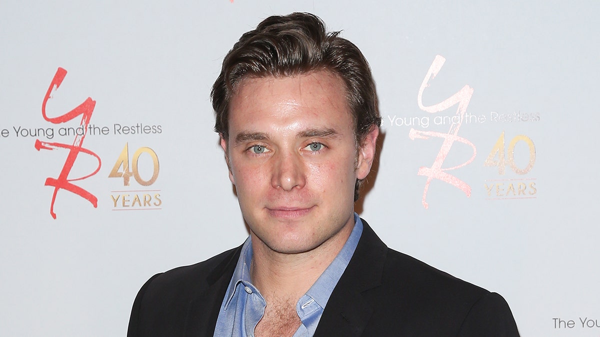 Billy Miller wears suit on Young and the Restless red carpet