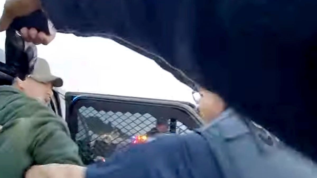 body cam of deputy using Taser against man