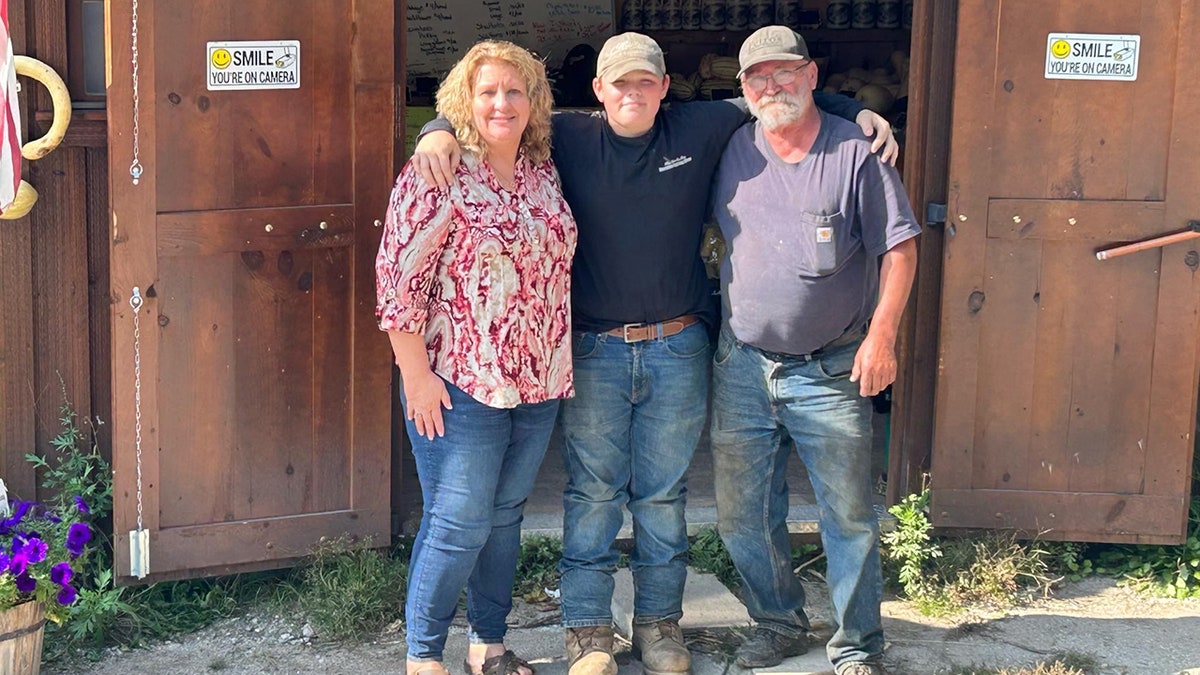 brayden with grandparents