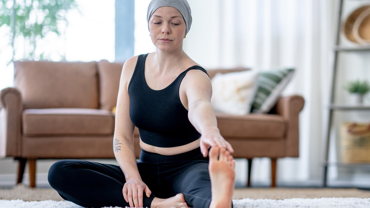 Cancer patient stretching