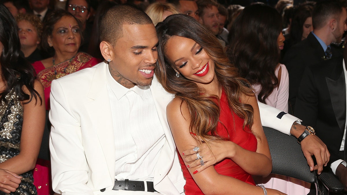 Chris Brown with Rihanna