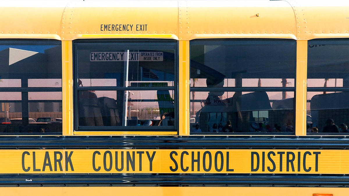 File photo of Clark County, Nevada school bus