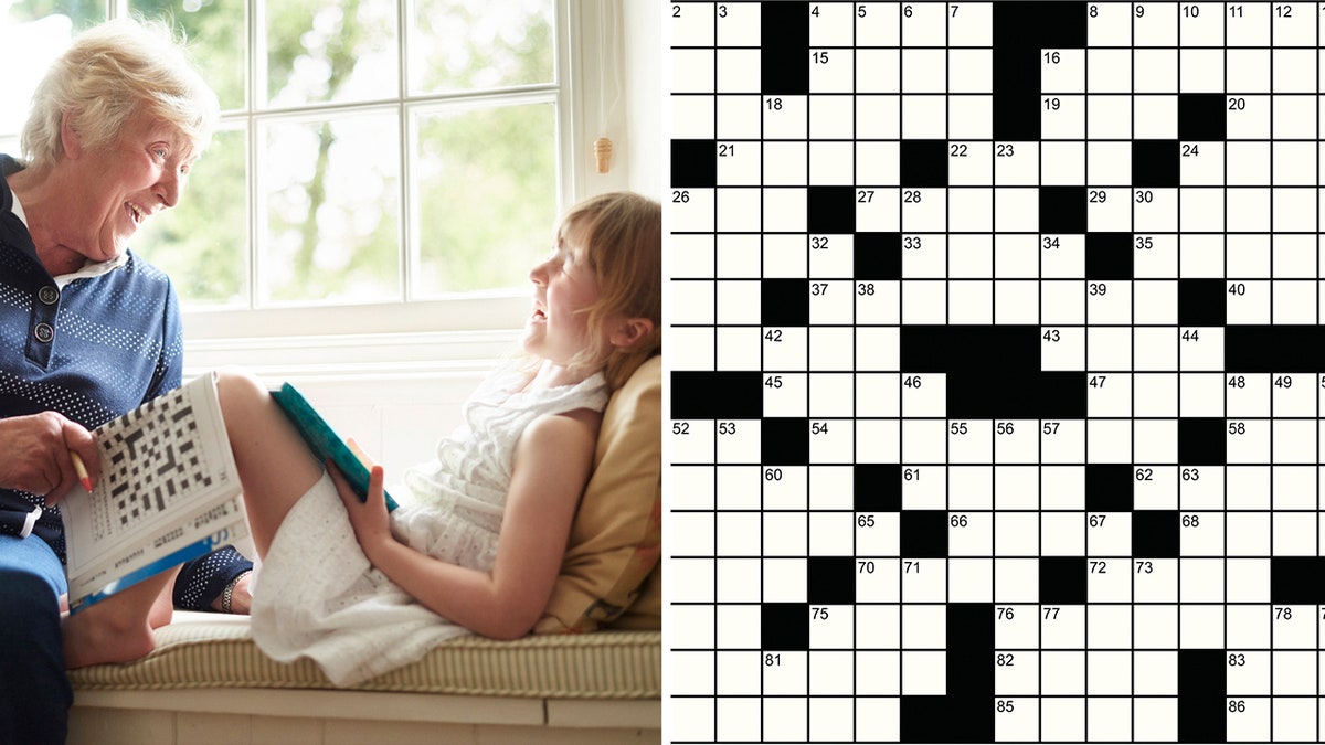 crossword puzzle split grandma and granddaughter split
