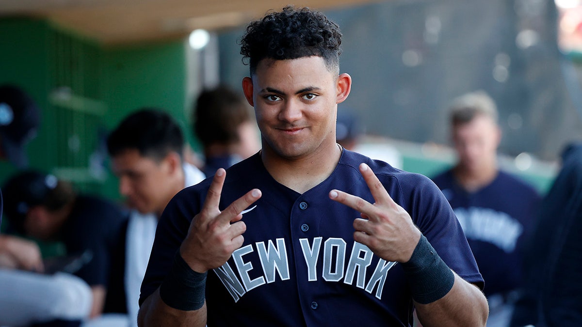 Yankees’ Top Prospect Jasson Domínguez Hits Home Run Off Justin ...