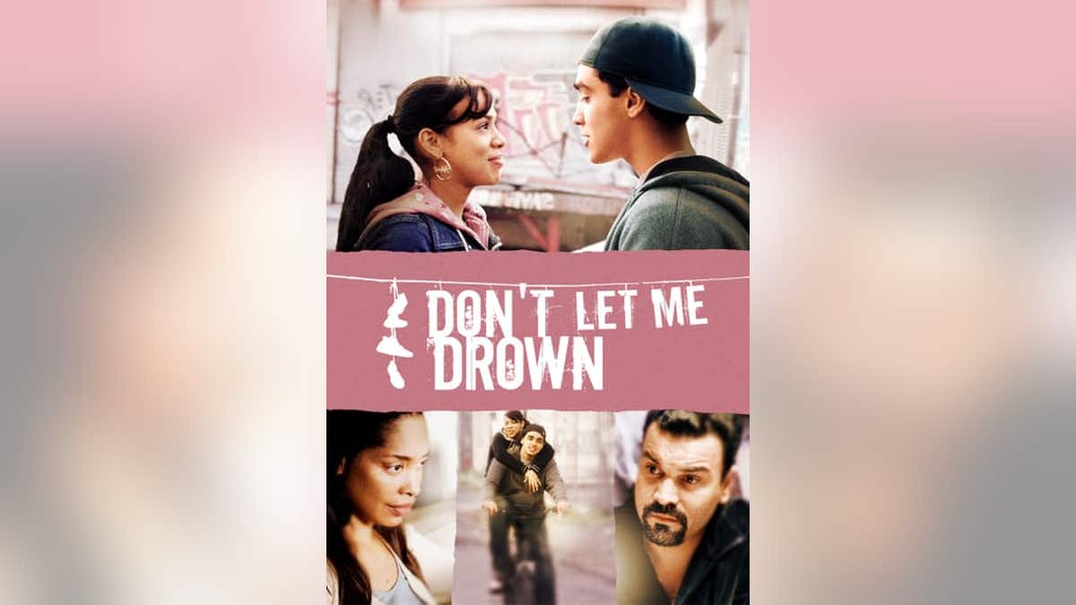 "Don't Let Me Drown" movie poster with scenes from movie on cover