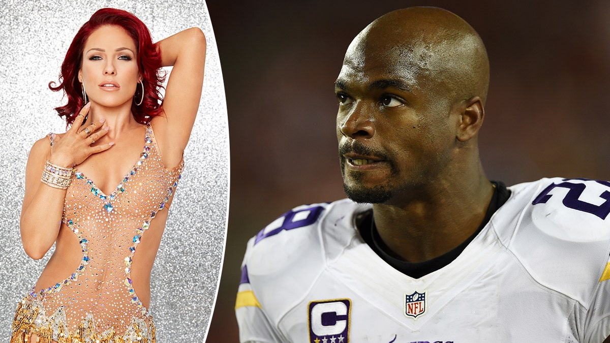 dwts sharna burgess adrian peterson