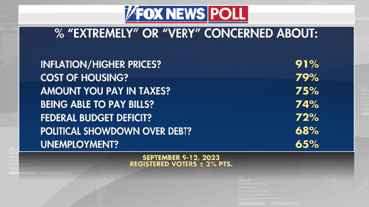 Fox News Poll voter concerns