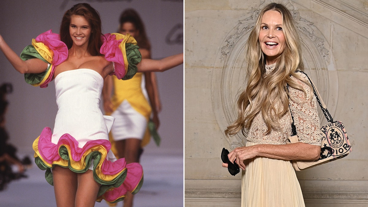 Elle Macpherson antes y ahora dividida