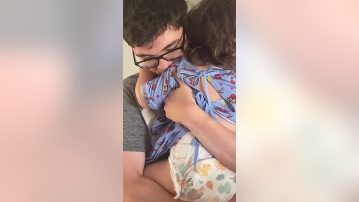 toddler was reunited with her teenage brother