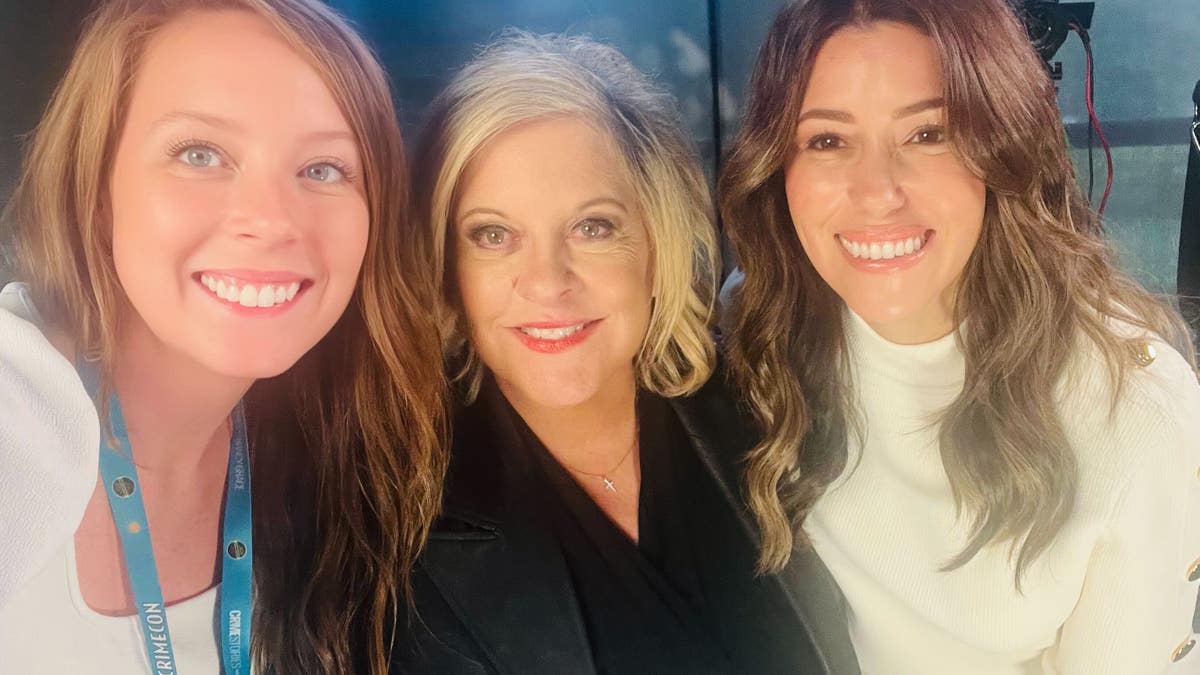 Selfie of Nancy Grace (center) and Camille Vasquez (right)