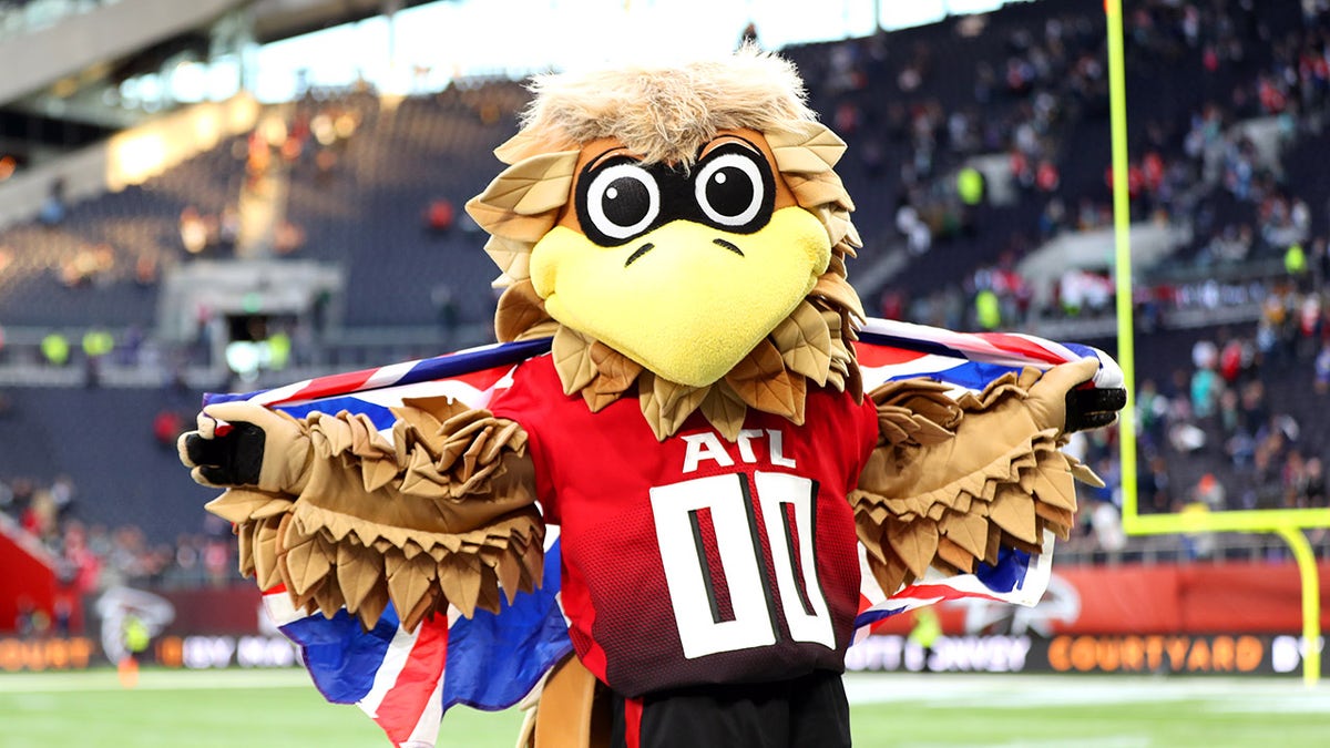 Falcons mascot in england