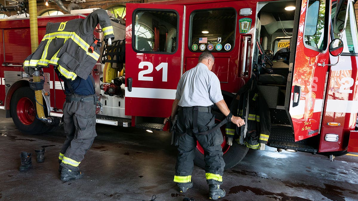 firefighters wear PPE