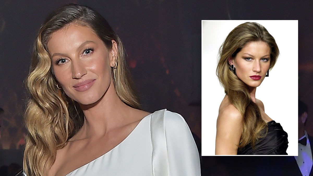 Supermodel Gisele Bundchen walks runway as a budding model, wears white dress at industry event