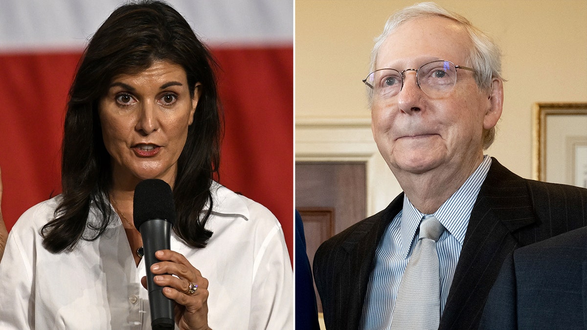 Haley and McConnell split image