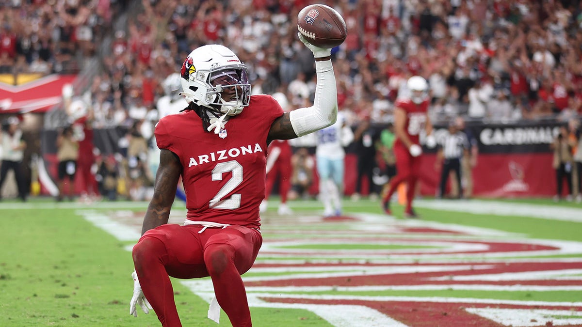 Hollywood Brown in end zone