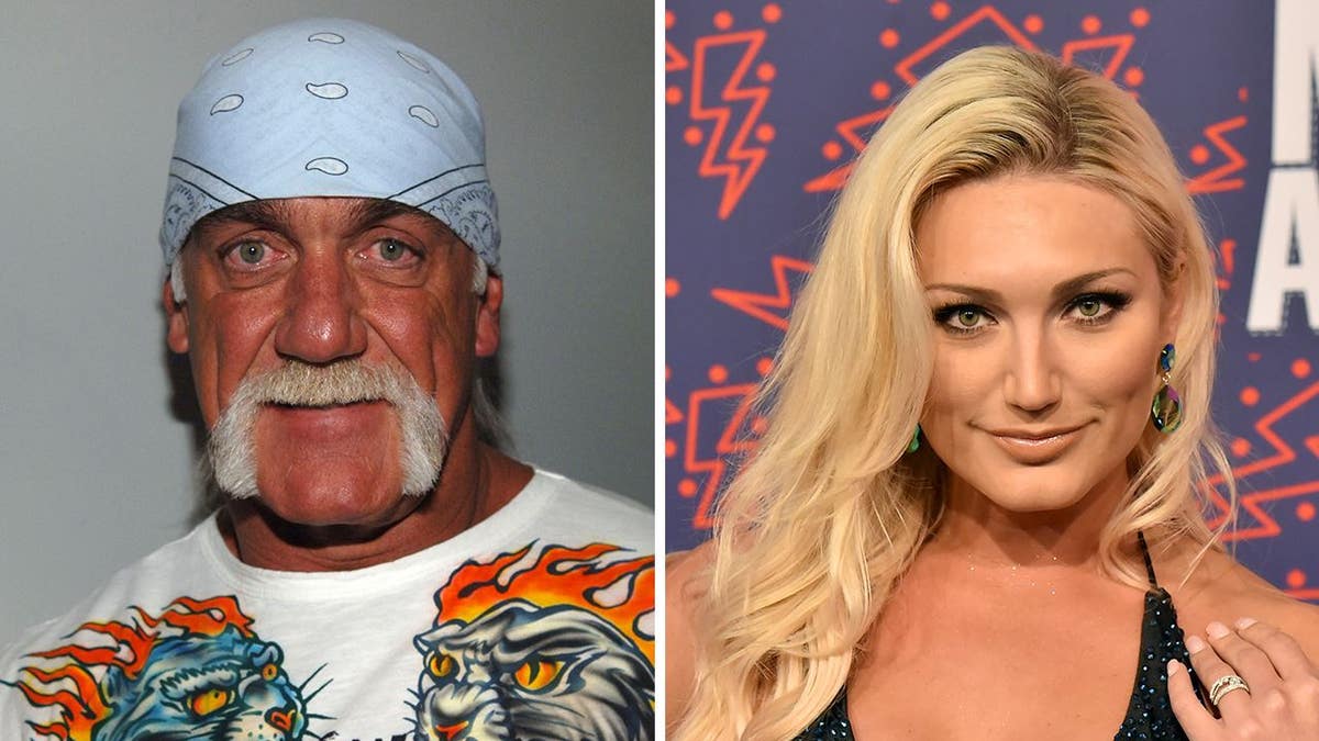 A split of Hulk Hogan and his daughter Brooke