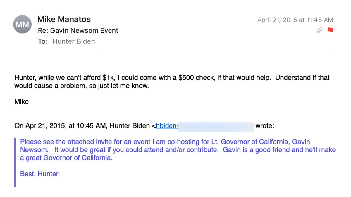 hunter biden email