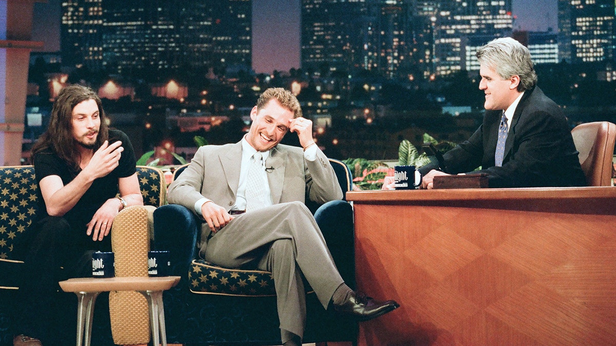 Matthew McConaughey appears nervous on Tonight Show with Jay Leno in 90s