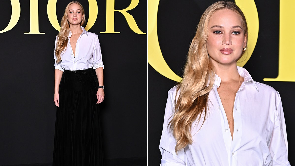 Jennifer Lawrence at Paris Fashion Week